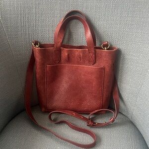 Madewell Brown Small Transport Leather Crossbody Bag